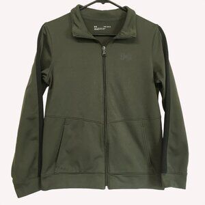 Under Armour Boy's Green Track Jacket Youth Large